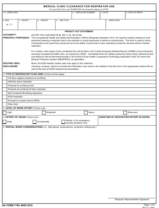 da Form 7760 fillable