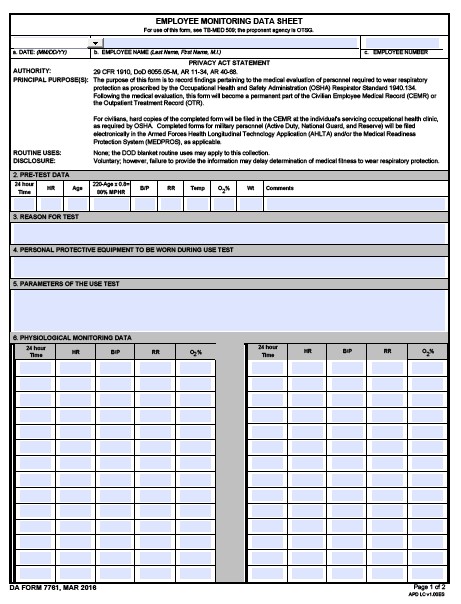 da Form 7761 fillable