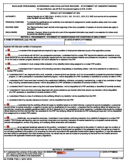 da Form 7762-1 fillable