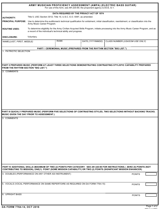 da Form 7764-14 fillable