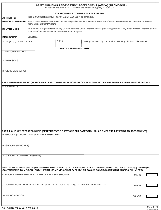 da Form 7764-4 fillable