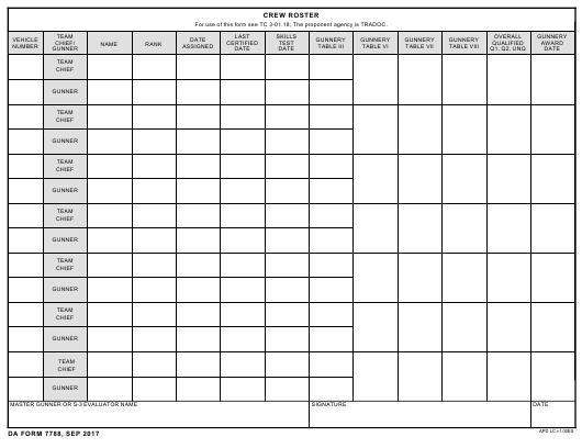 da Form 7788 fillable