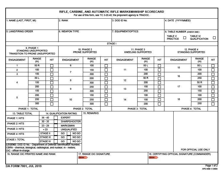 da Form 7801 fillable