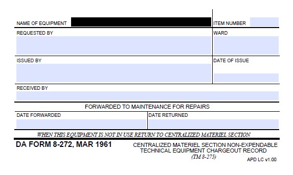 da Form 8-272 fillable