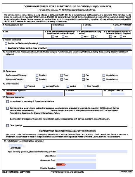 da Form 8003 fillable