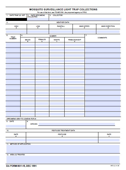 da Form 8011-R fillable