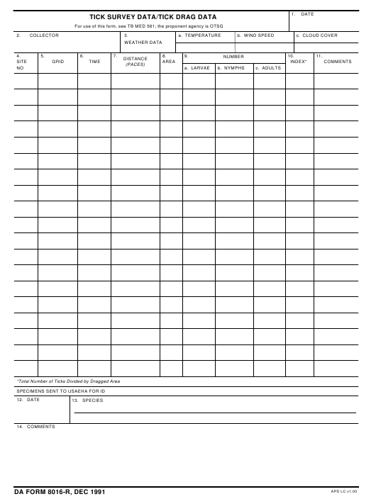 da Form 8016-R fillable