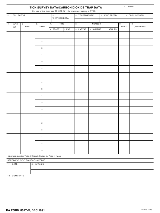 da Form 8017-R fillable