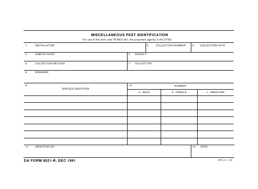 da Form 8021-R fillable