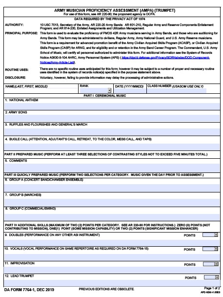 da Form 7764-1 fillable