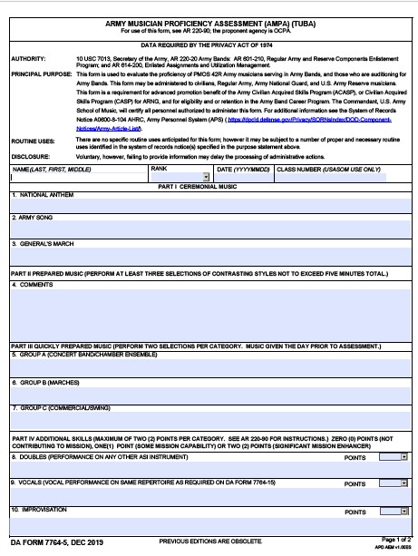 da Form 7764-5 fillable