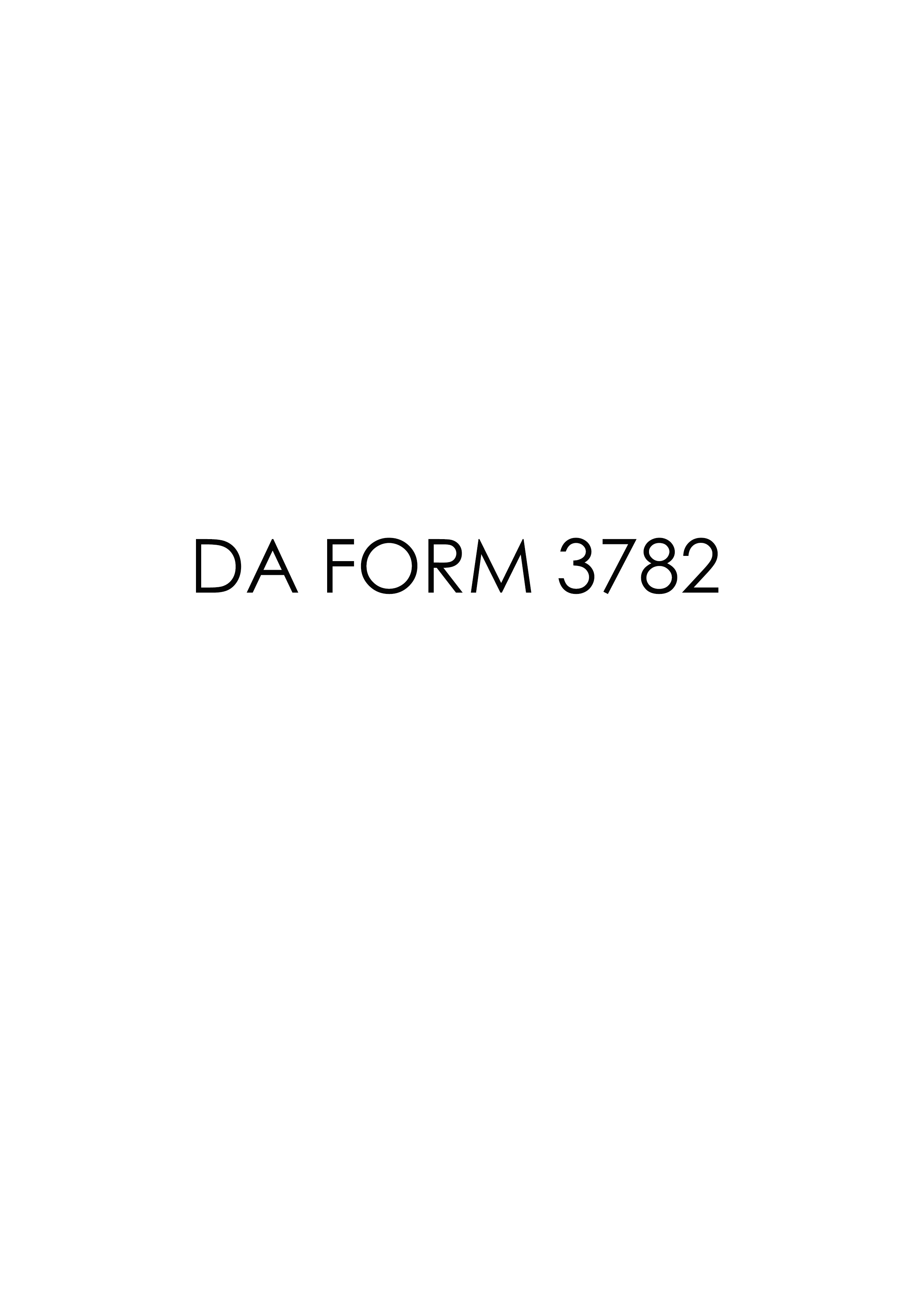 da Form 3782 fillable