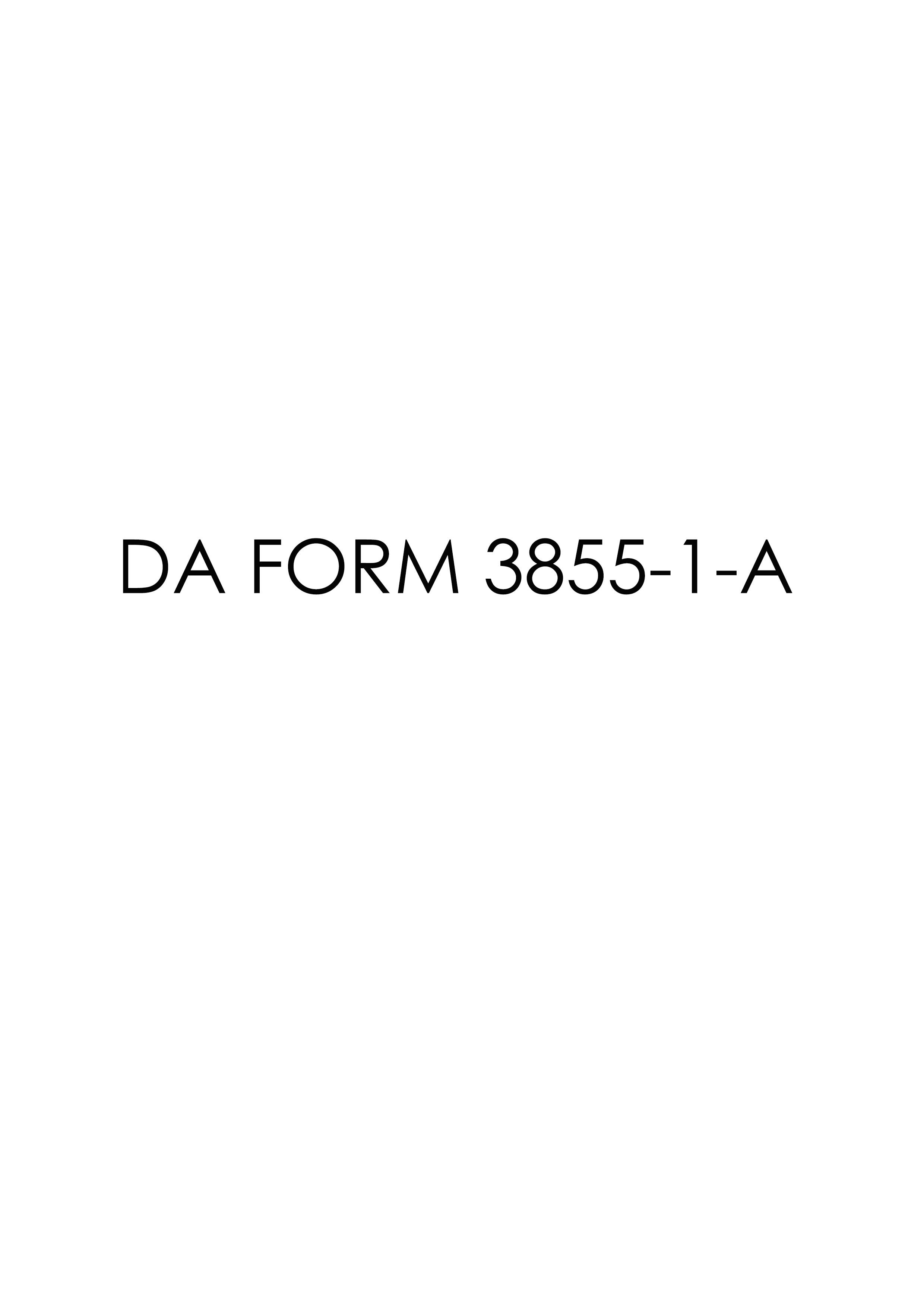 da Form 3855-1-A fillable