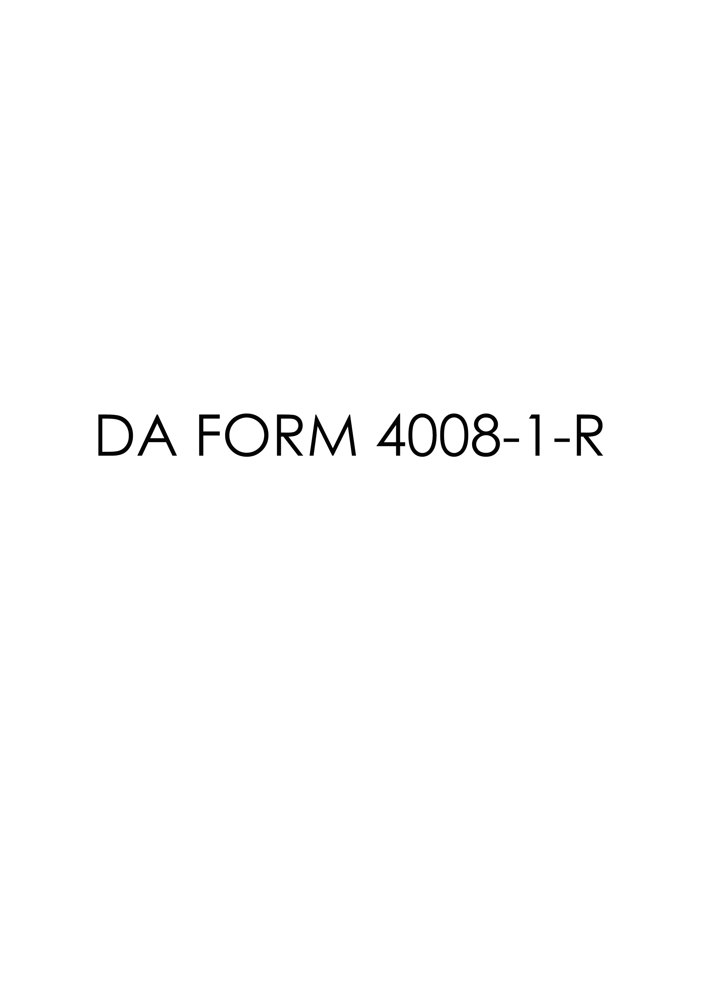 da Form 4008-1-R fillable
