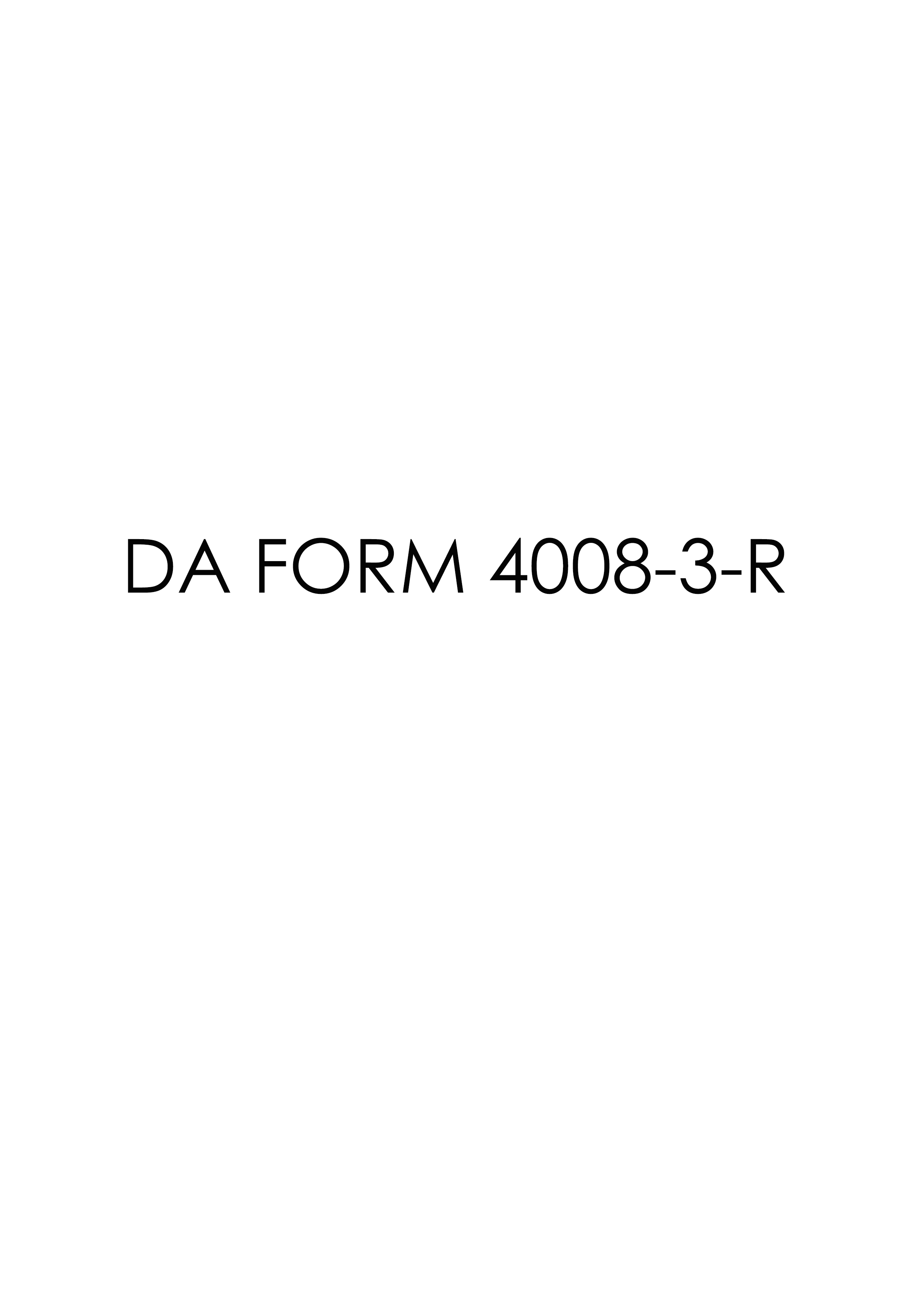 da Form 4008-3-R fillable