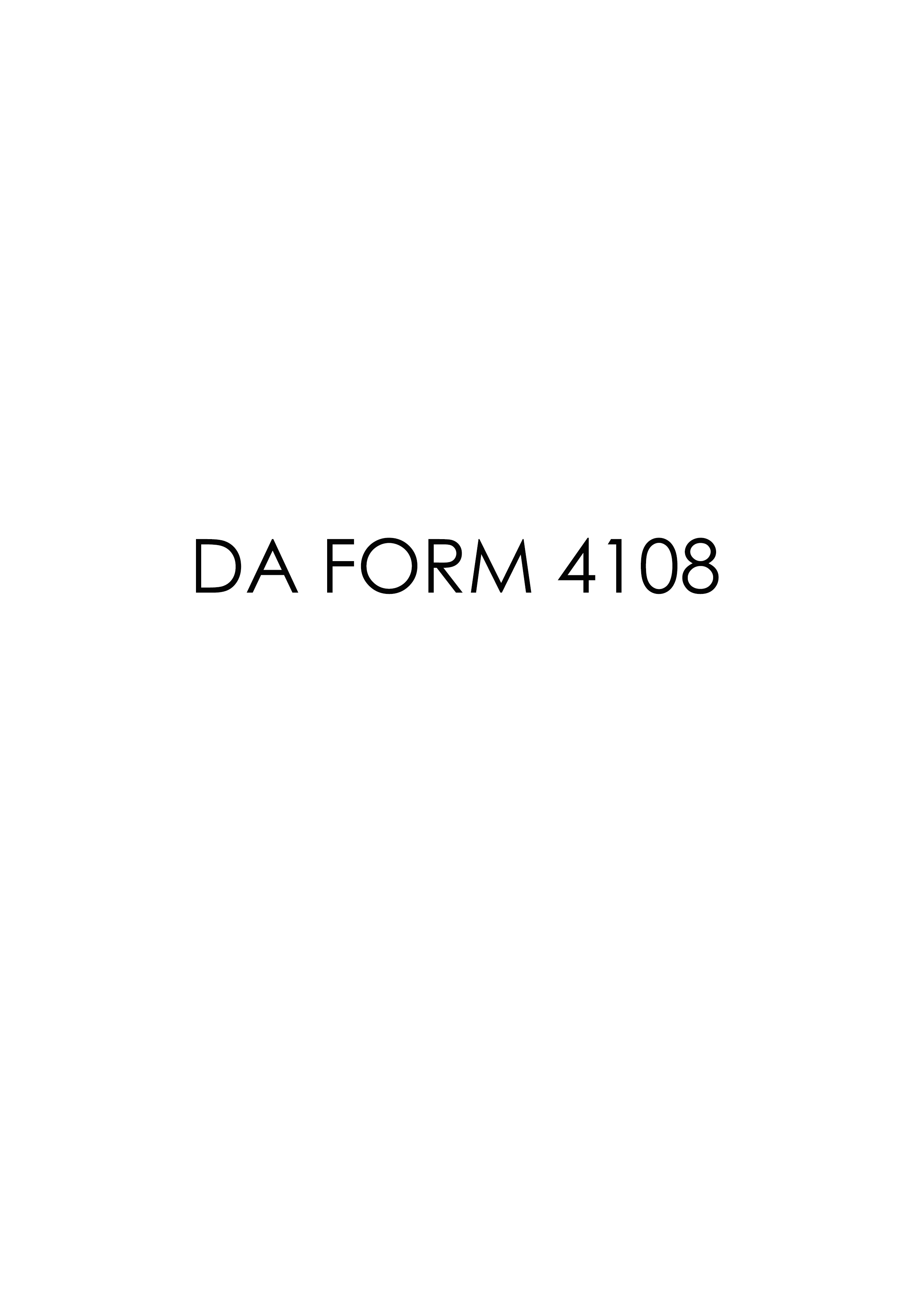 da Form 4108 fillable