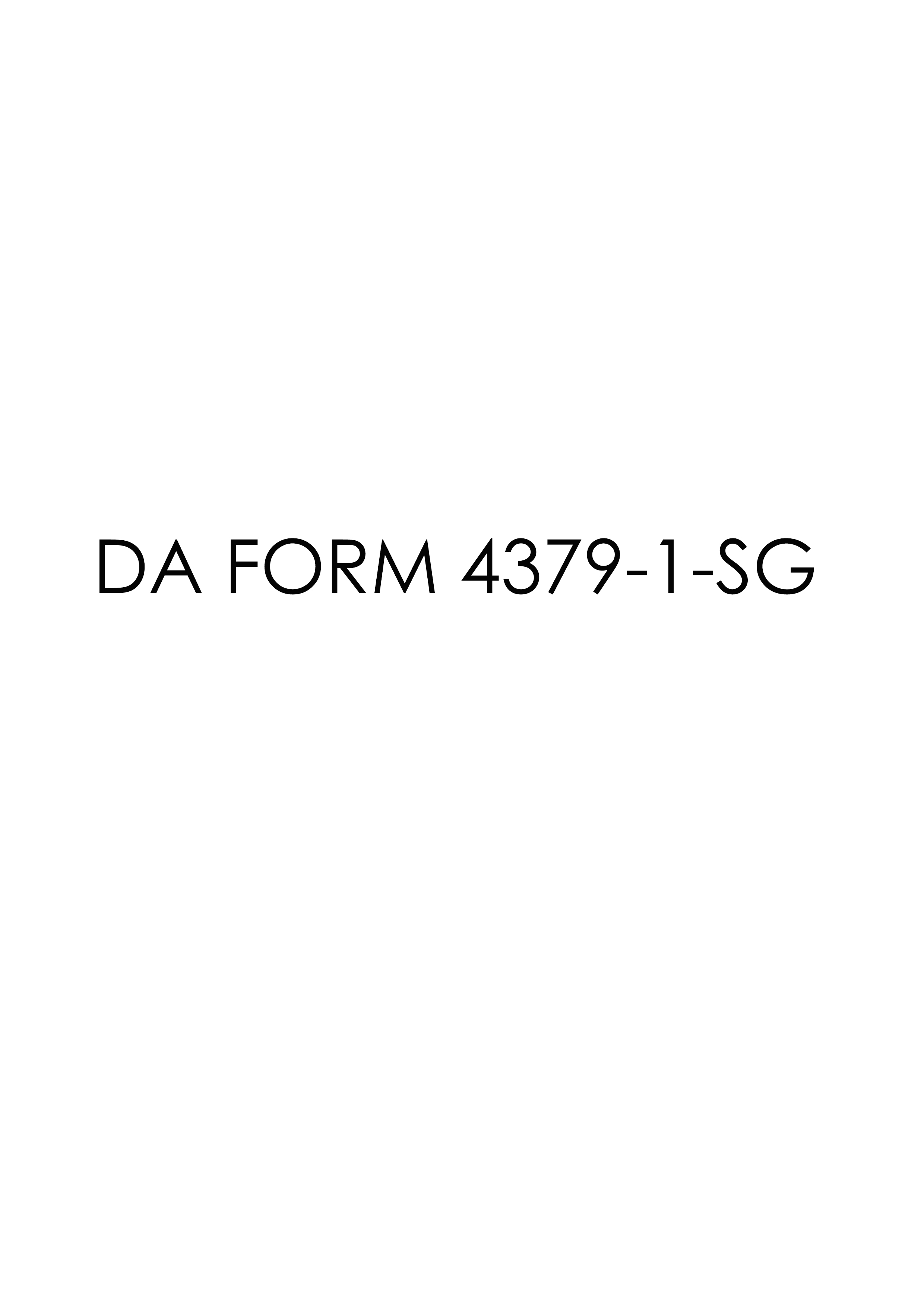 da Form 4379-1-SG fillable