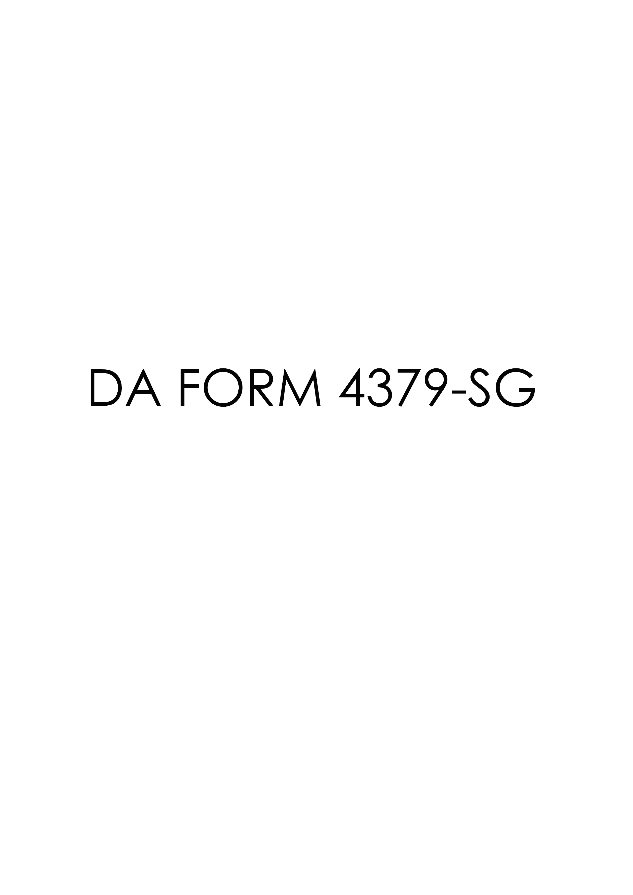 da Form 4379-SG fillable