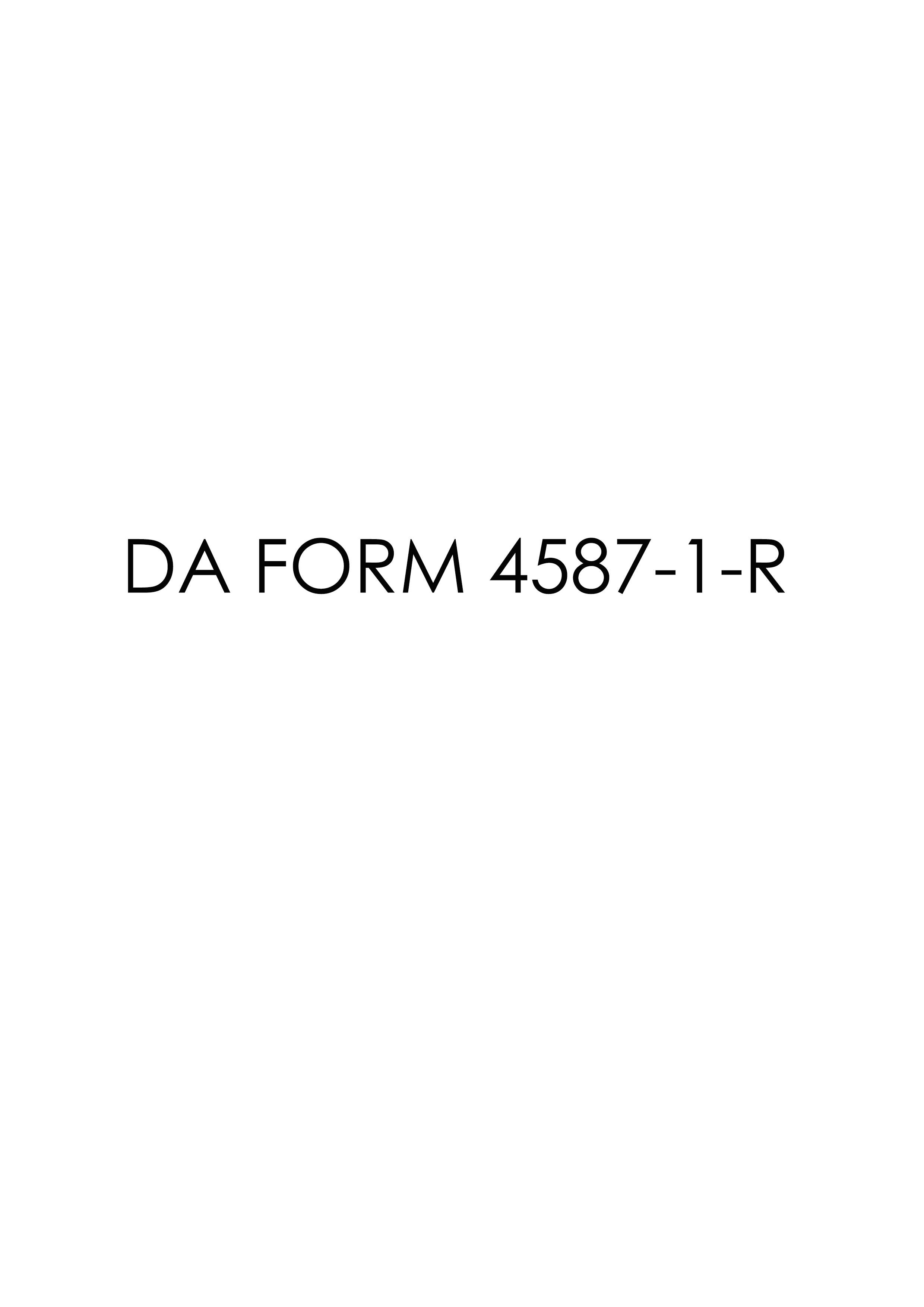 da Form 4587-1-R fillable