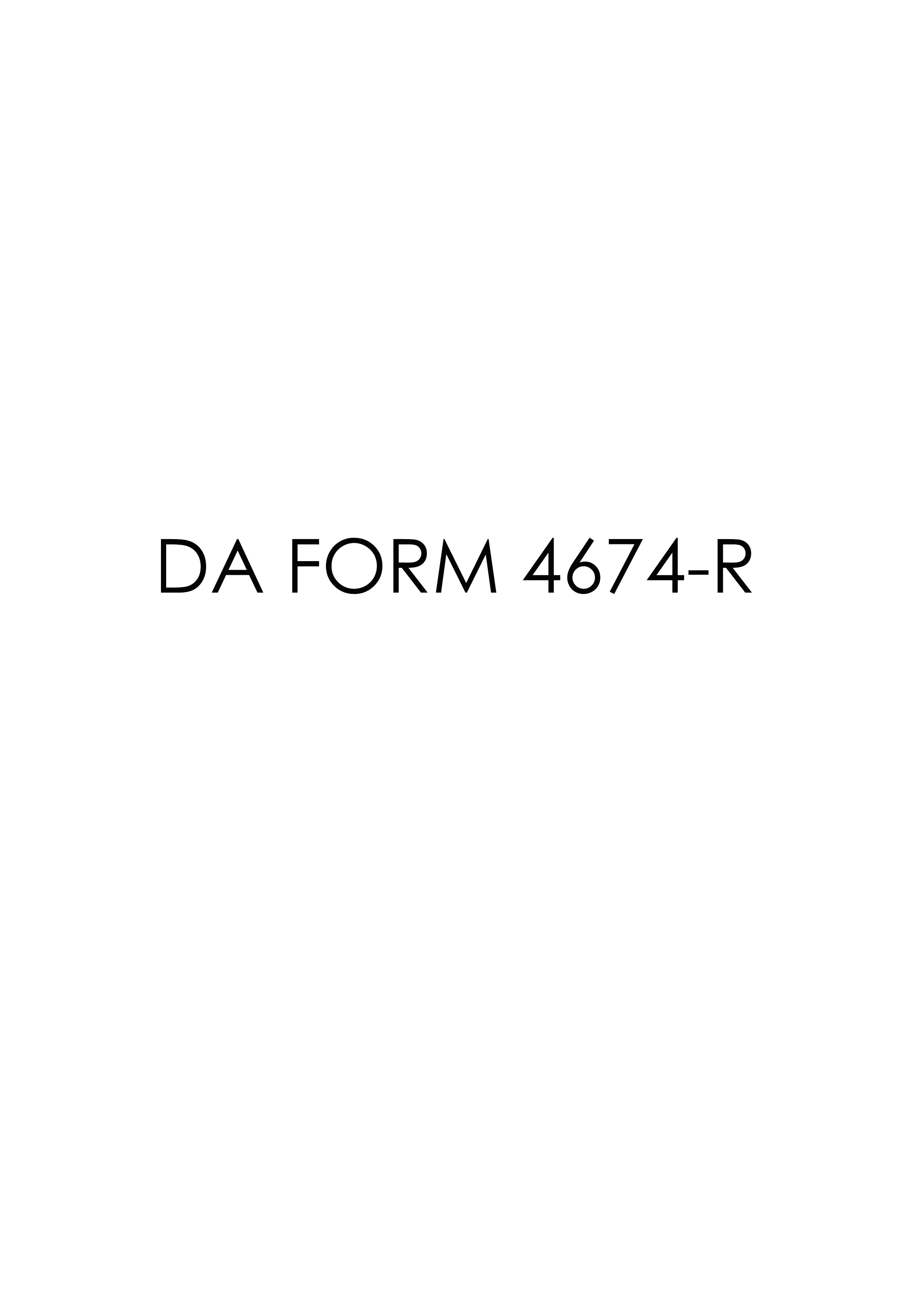 da Form 4674-R fillable