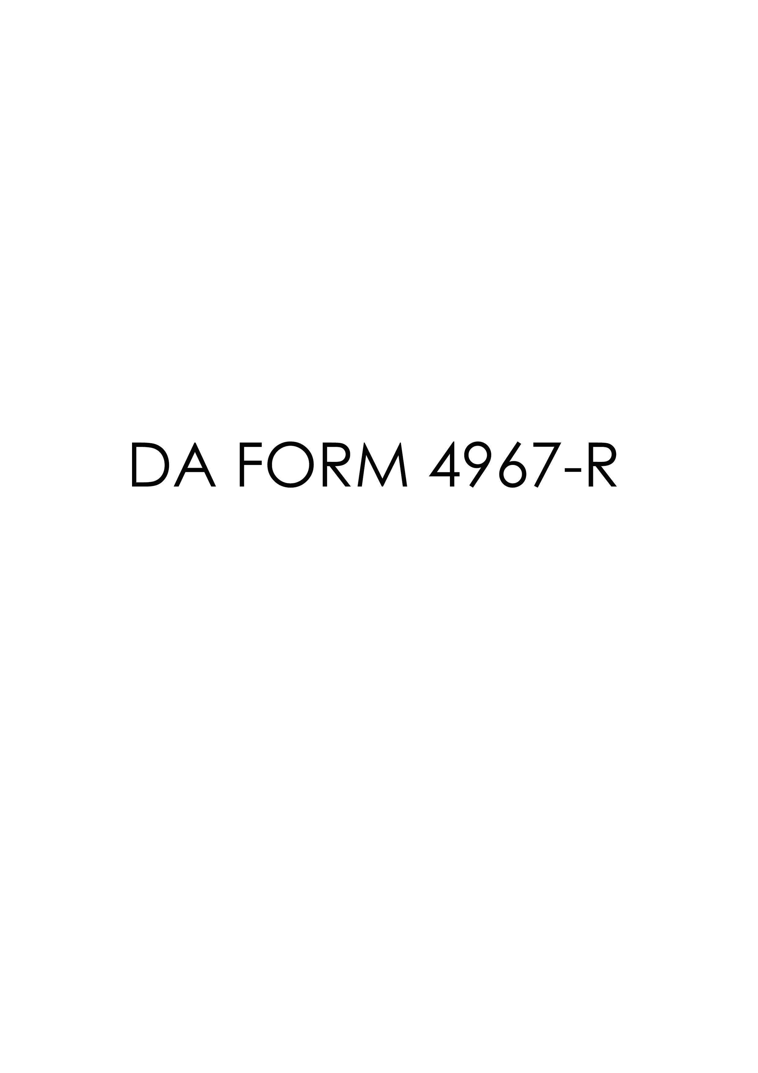 da Form 4967-R fillable