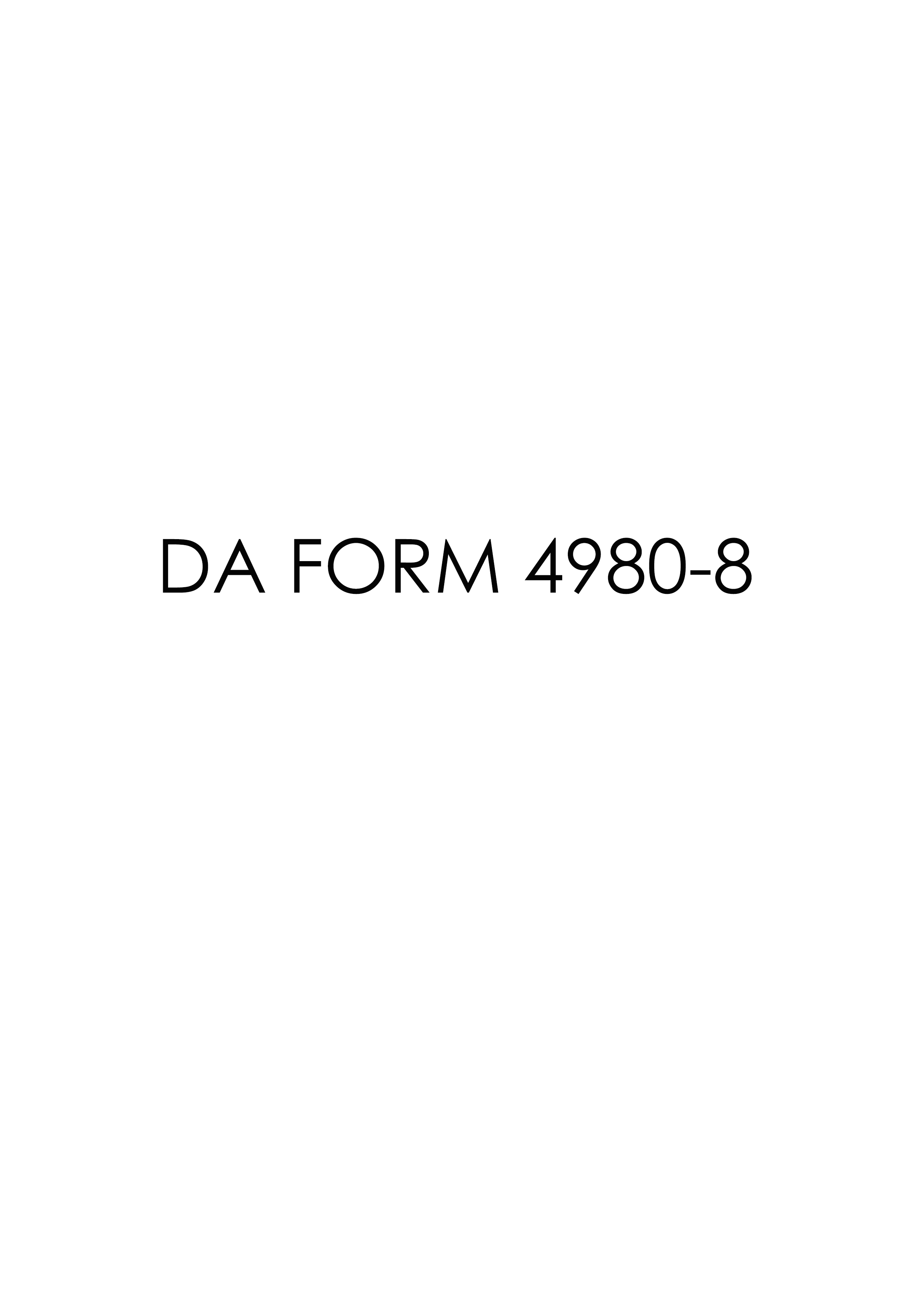 da Form 4980-8 fillable