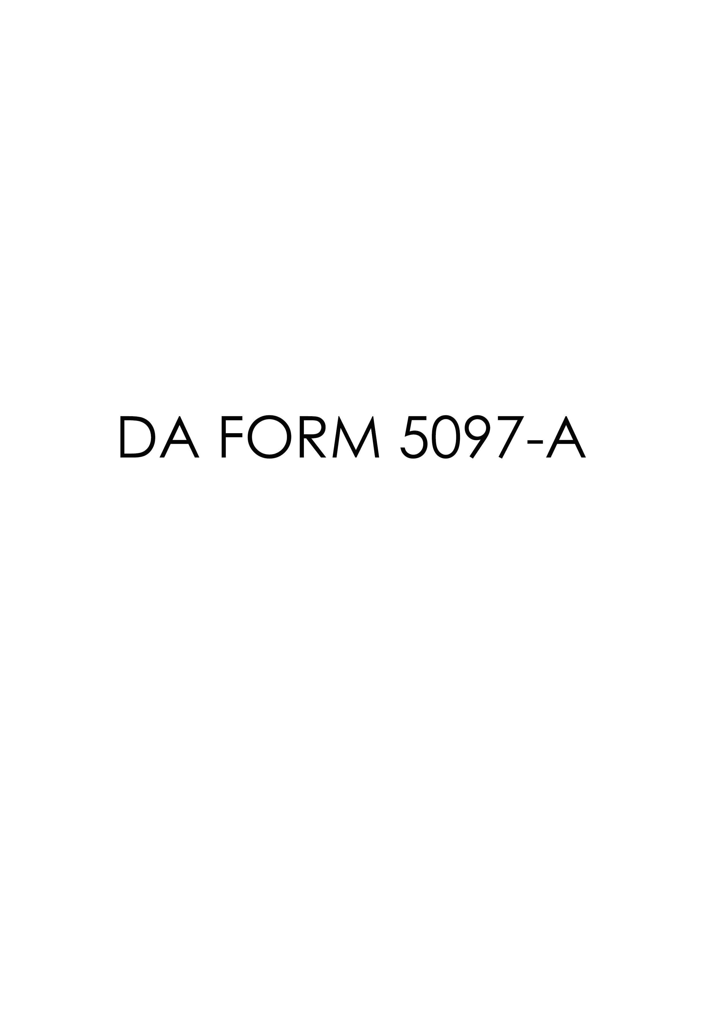 da Form 5097-A fillable