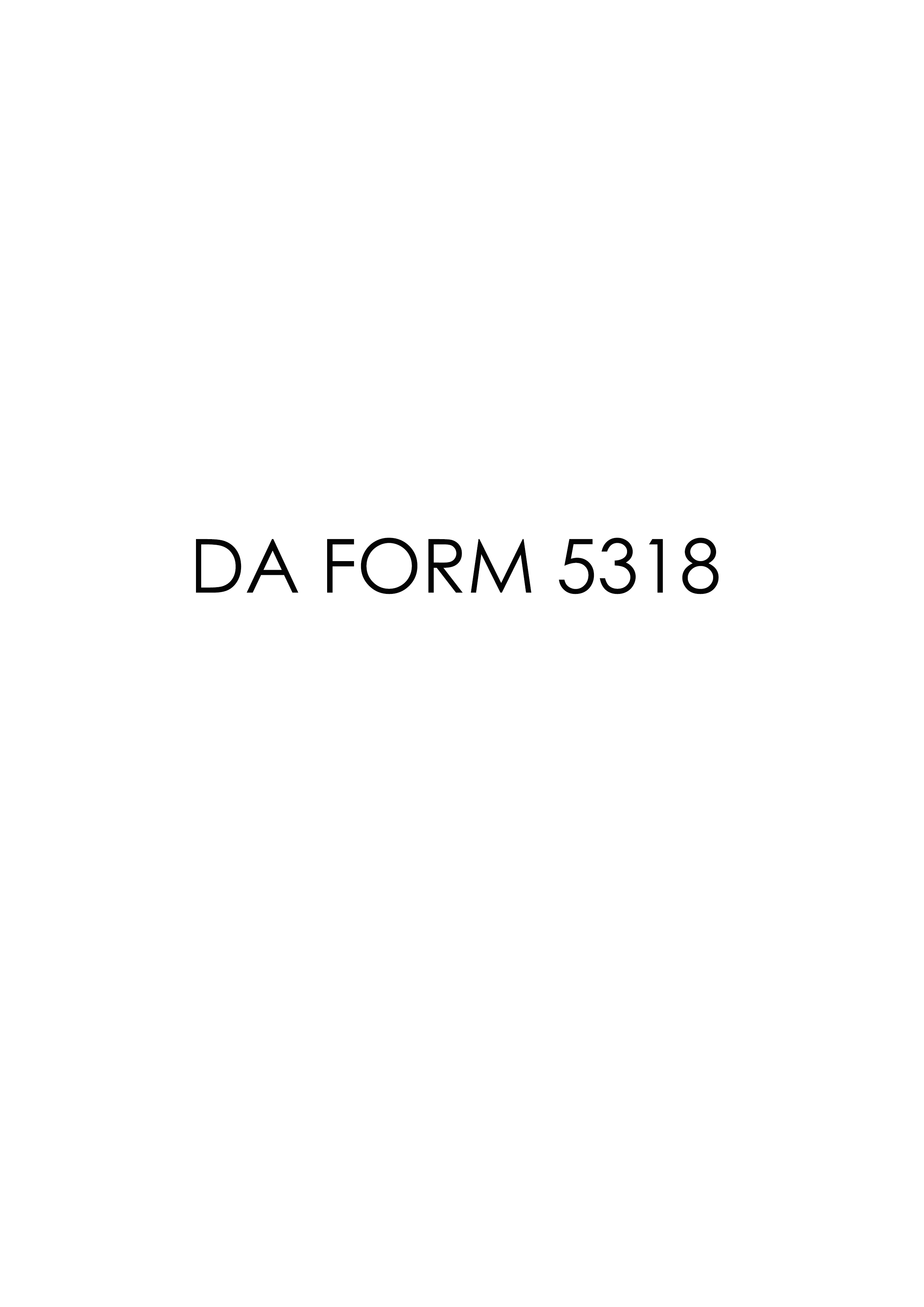 da Form 5318 fillable