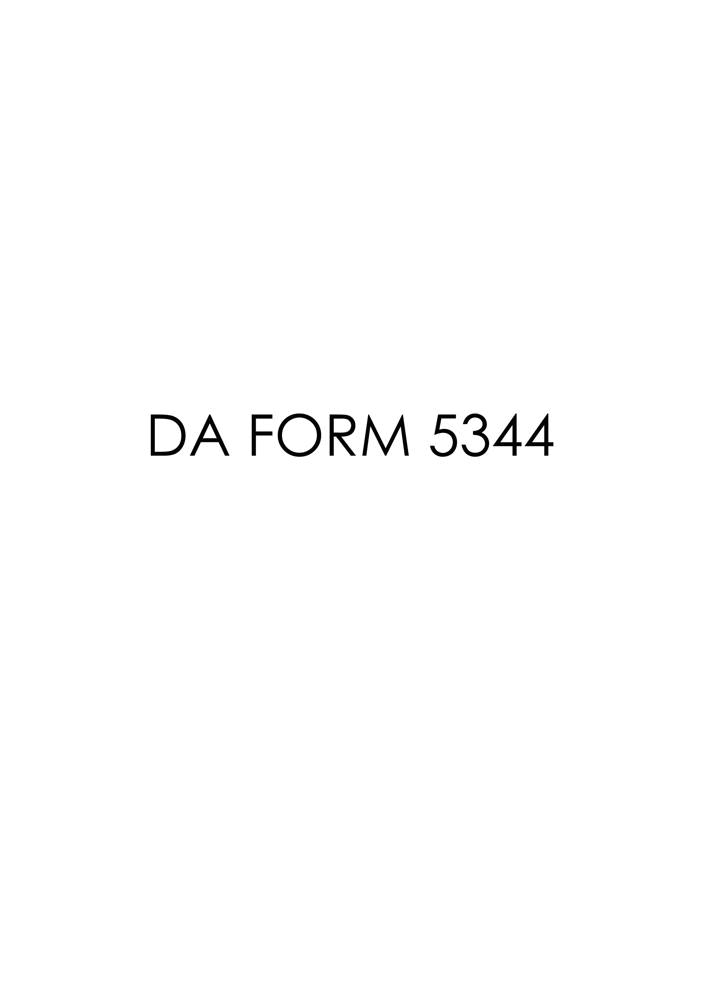 da Form 5344 fillable
