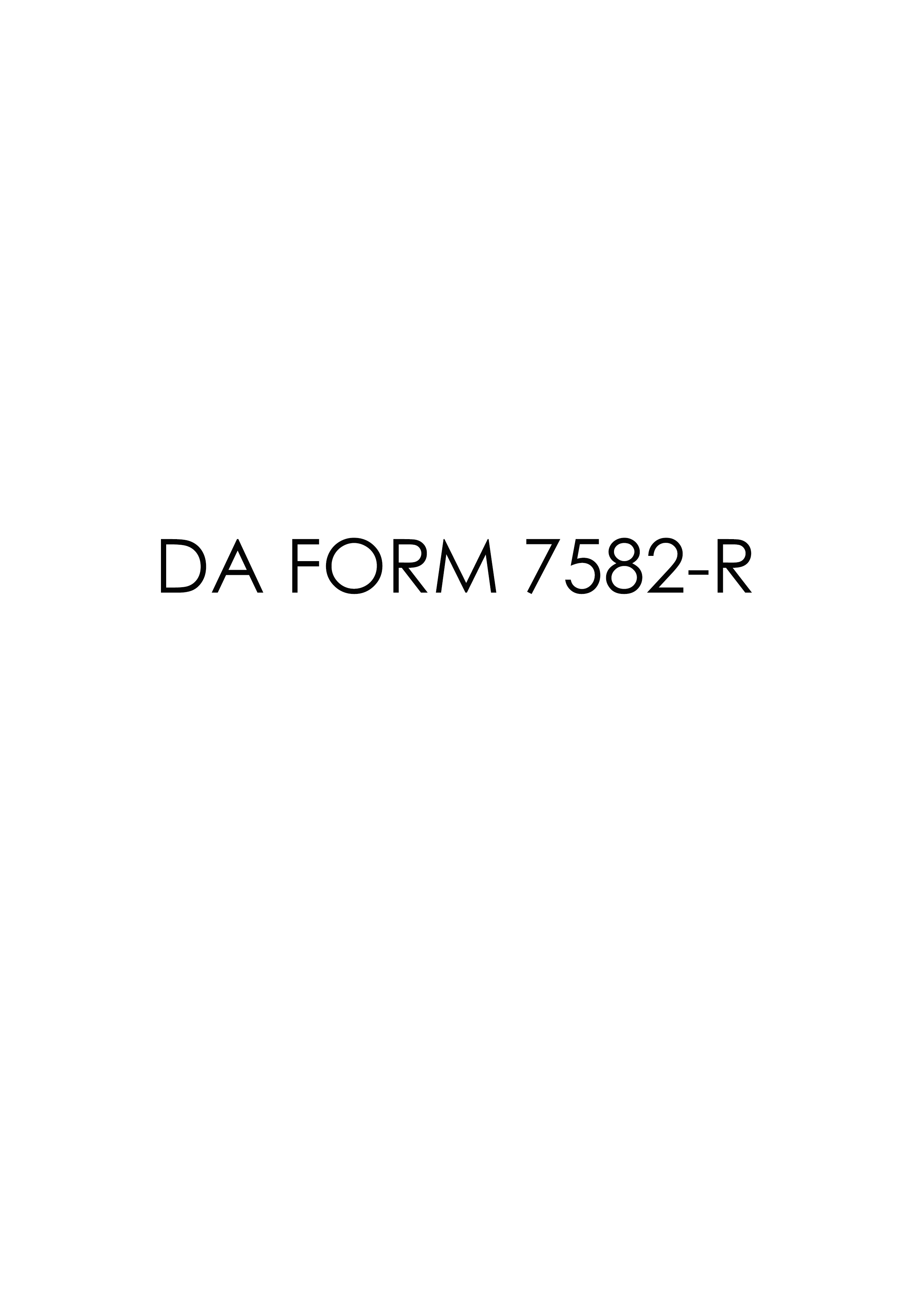 da Form 7582-R fillable