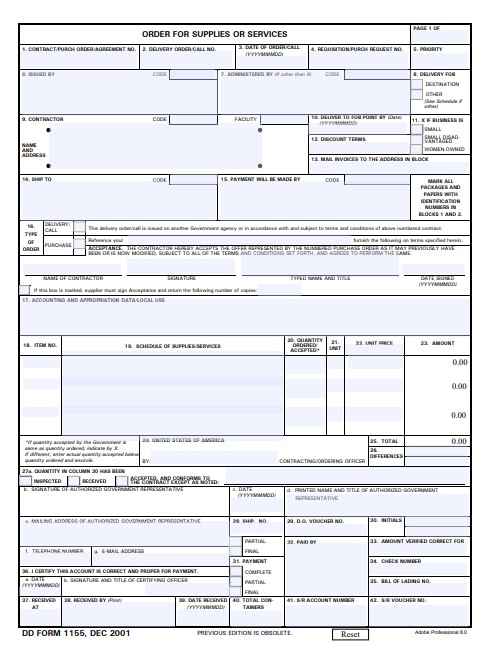dd Form 1155 fillable