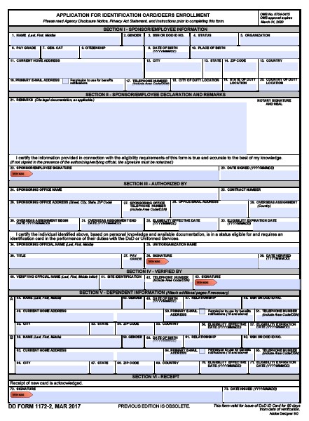 dd Form 1172-2 fillable