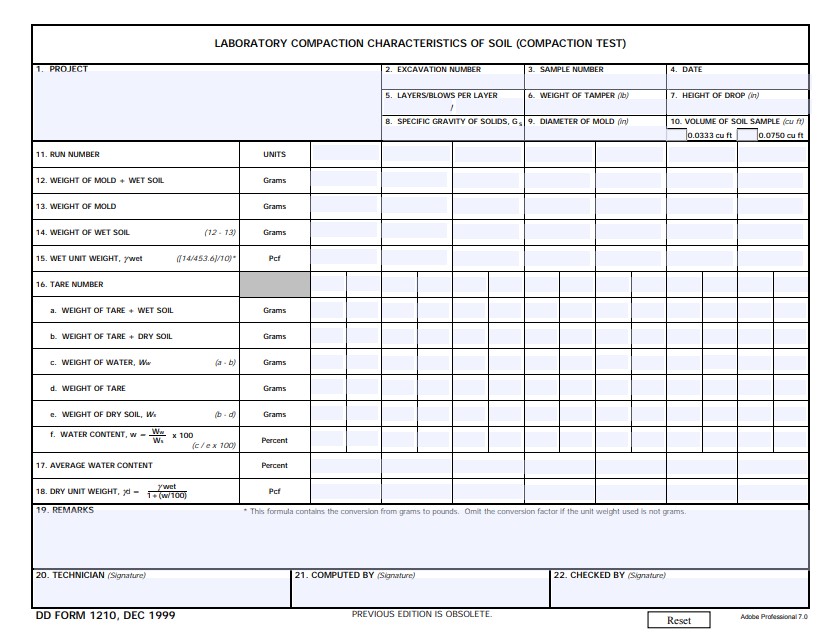 dd Form 1210 fillable