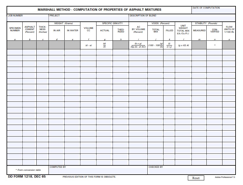 dd Form 1218 fillable