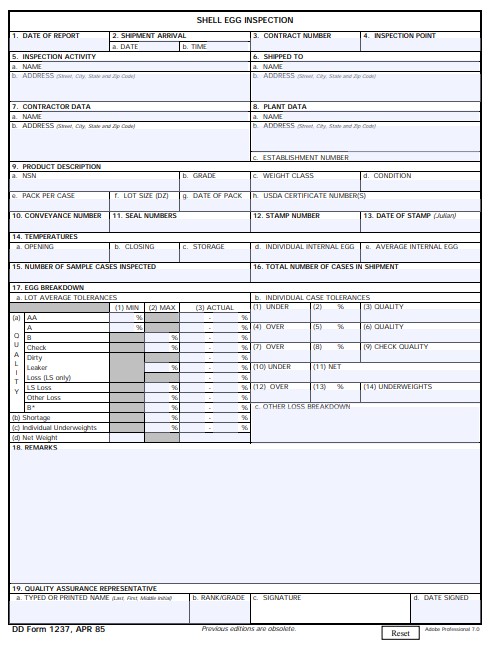 dd Form 1237 fillable