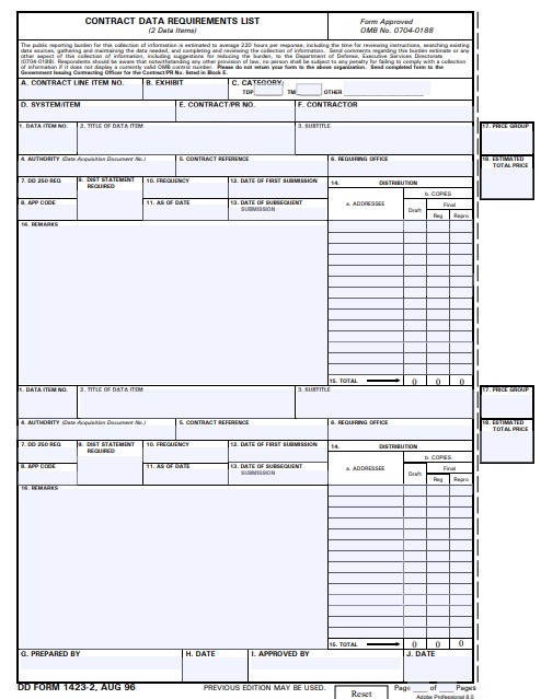 dd Form 1423-2 fillable