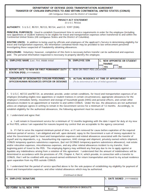 dd Form 1618 fillable