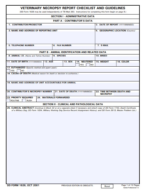 dd Form 1626 fillable