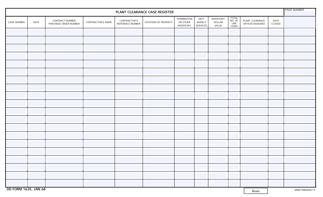 dd Form 1635 fillable