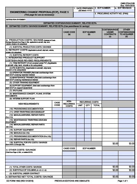 dd Form 1692/5 fillable