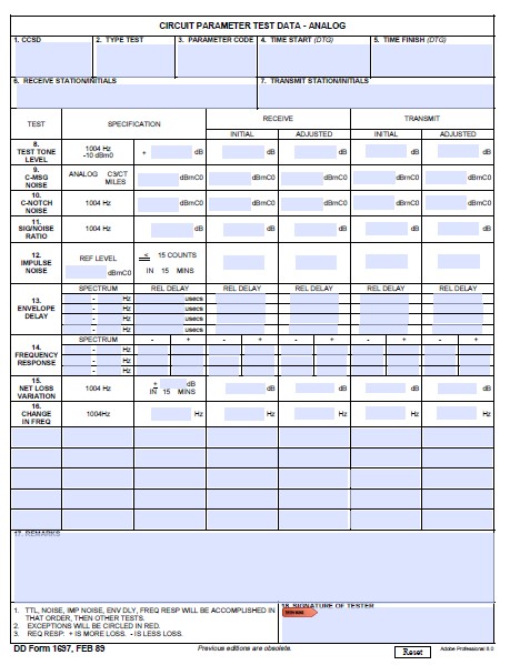 dd Form 1697 fillable