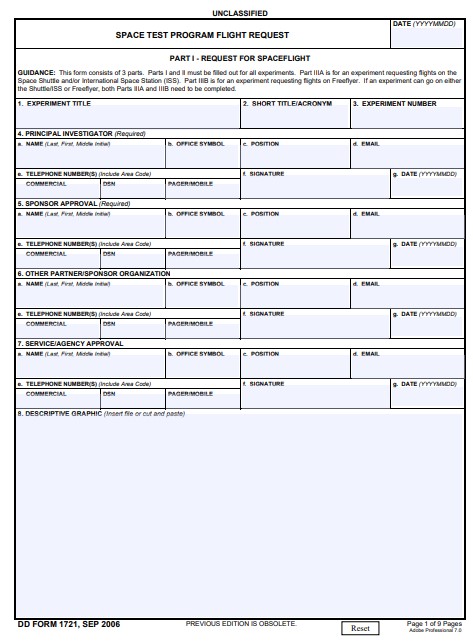 dd Form 1721 fillable