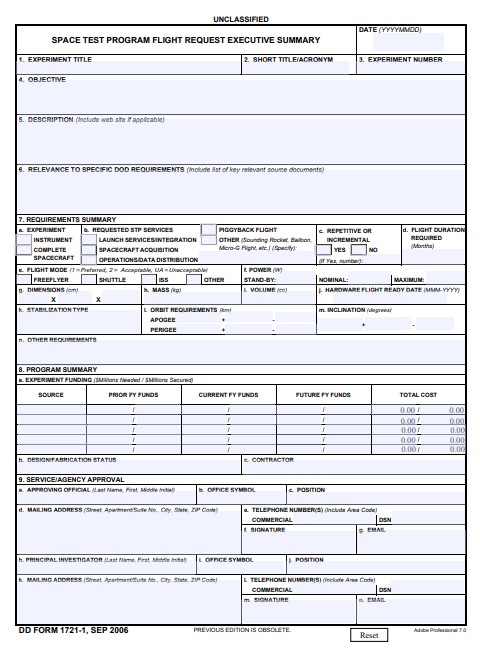 dd Form 1721-1 fillable