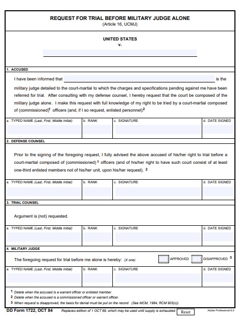 dd Form 1722 fillable