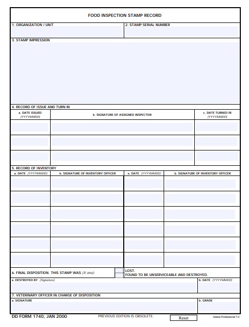 dd Form 1740 fillable