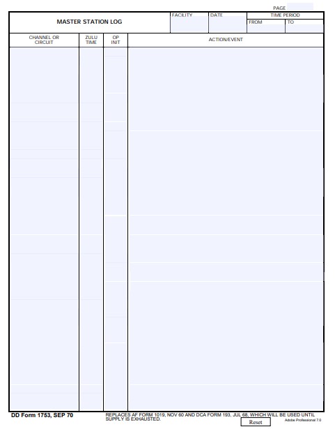 dd Form 1753 fillable