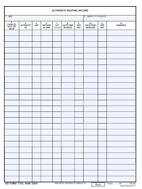 dd Form 1755 fillable