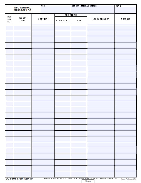 dd Form 1769 fillable