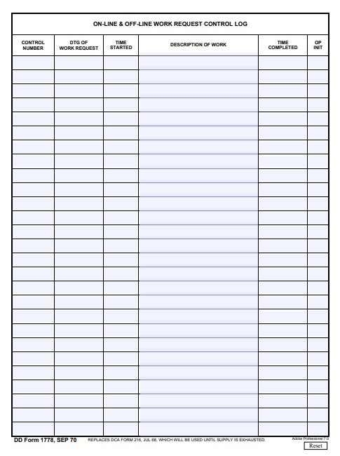 dd Form 1778 fillable