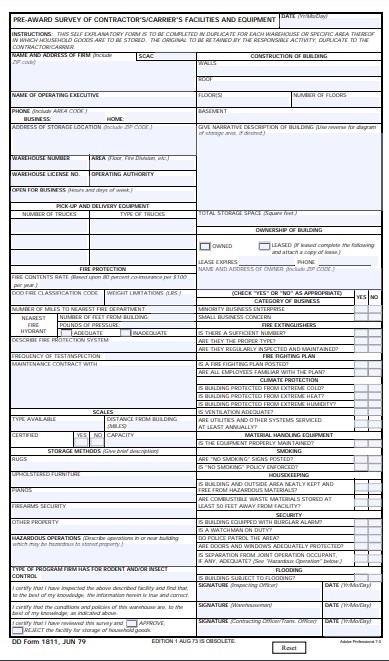 dd Form 1811 fillable